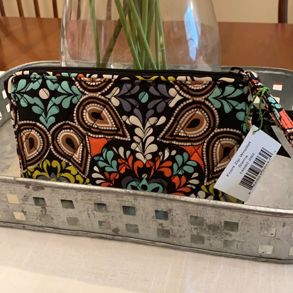 Vera Bradley Front Zip Wristlet in Sierra